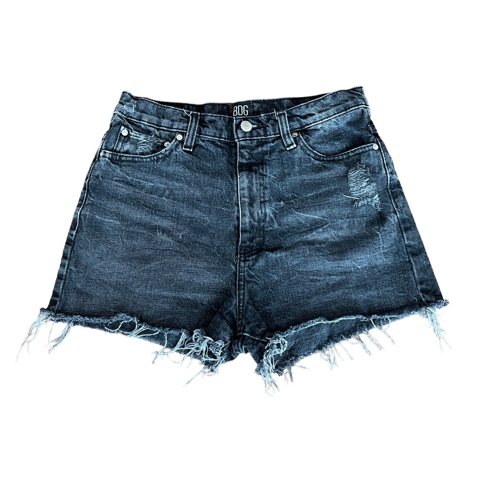 Urban Outfitters BDG Girlfriend High-Rise Black Denim Shorts Women’s 29